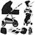 Poussette 3en1 amber jusqu’à 22 kg avec nacelle, siège-auto, sac et accessoires Beige sand+Black onyx+Black silver+Brown chocolate+Green forest+Grey graphite 13 - vertbaudet enfant 