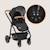 Poussette 3en1 amber jusqu’à 22 kg avec nacelle, siège-auto, sac et accessoires Beige sand+Black onyx+Black silver+Brown chocolate+Green forest+Grey graphite 35 - vertbaudet enfant 