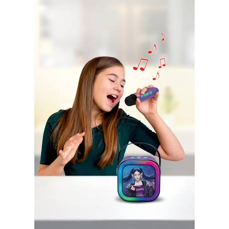 Enceinte karaoké portable k-pop academy avec deux microphones sans fil Violet 4 - vertbaudet enfant 