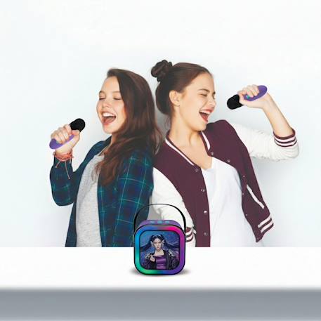 Enceinte karaoké portable k-pop academy avec deux microphones sans fil Violet 3 - vertbaudet enfant 