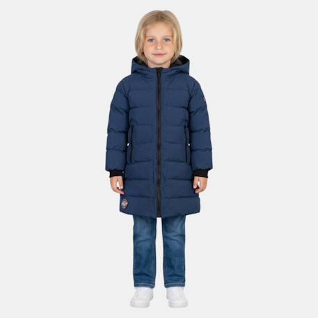 Doudoune longue fille Blanc+Marine+Noir+Rose 7 - vertbaudet enfant 
