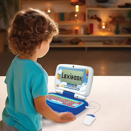 Ordinateur portable éducatif parlant bilingue (en/fr) 40 activités en français et en anglais BLEU 3 - vertbaudet enfant 