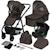 Poussette 3en1 amber jusqu’à 22 kg avec nacelle, siège-auto, sac et accessoires Beige sand+Black onyx+Black silver+Brown chocolate+Green forest+Grey graphite 19 - vertbaudet enfant 