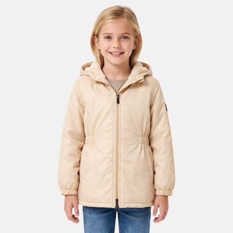 Parka fille Ecru+Marine+Noir 1 - vertbaudet enfant 