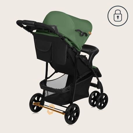 Poussette tout-terrain emma 6-36 mois avec sac et pliage rapide Coral pink+Green emerald+Grey dove+Pink scandi+Stone 10 - vertbaudet enfant 
