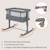 Lit cododo berceau 3en1 Aurora avec matelas et sac Beige cappuccino+Beige taupe+Green sage+Grey concrete+Grey monument 28 - vertbaudet enfant 