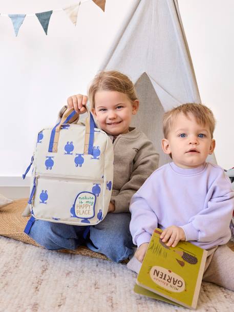 Sac à dos enfant Square bleu+rose 5 - vertbaudet enfant 