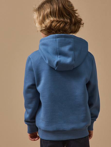 Sweat à capuche bleu 5 - vertbaudet enfant 