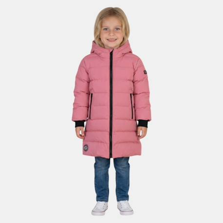 Doudoune longue fille Blanc+Marine+Noir+Rose 19 - vertbaudet enfant 