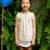 Blouse  fleurie liberty   à bretelles croisées  anaïs Jaune bleu rose pastel 1 - vertbaudet enfant 