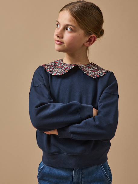 Sweat col Claudine marine 4 - vertbaudet enfant 