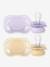Lot de 2 sucettes ultra douces 1er âge bleu+écru+mauve+vert 9 - vertbaudet enfant 