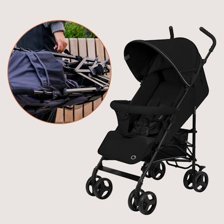 Poussette canne compacte elia légère 6-36 mois avec moustiquaire Beige taupe+Black onyx+Brown chocolate+Green graphite 8 - vertbaudet enfant 
