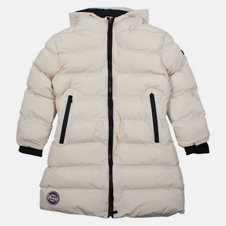 Doudoune longue fille Blanc+Marine+Noir+Rose 4 - vertbaudet enfant 