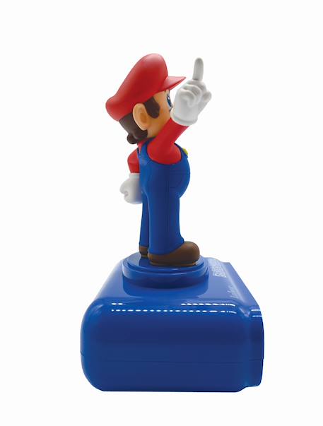 Réveil avec veilleuse Super mario 3d - Choix 6 alarmes, 6 effets sonores BLEU 2 - vertbaudet enfant 
