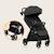 Poussette compacte ingrid légère et pliable jusqu’à 22 kg avec amortissement Beige sand+Black onyx+Green emerald+Grey stone+Pink mauve 24 - vertbaudet enfant 