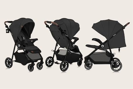 Poussette tout-terrain emma one 6-48 mois avec grandes roues et pliage rapide Beige sand+Green forest+Grey stone 14 - vertbaudet enfant 