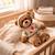 Peluche doudou ourson ultra douce en pyjama 30 cm Marron 2 - vertbaudet enfant 