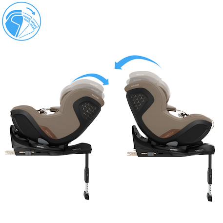 Siège auto pivotant et coulissant mica slide pro Authentic black+Authentic green+Authentic truffle 15 - vertbaudet enfant 