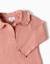 T-shirt à manches longues côtelé avec col à volants Blanc+Rose 7 - vertbaudet enfant 