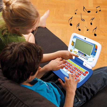 Ordinateur portable éducatif parlant bilingue (en/fr) 40 activités en français et en anglais BLEU 6 - vertbaudet enfant 