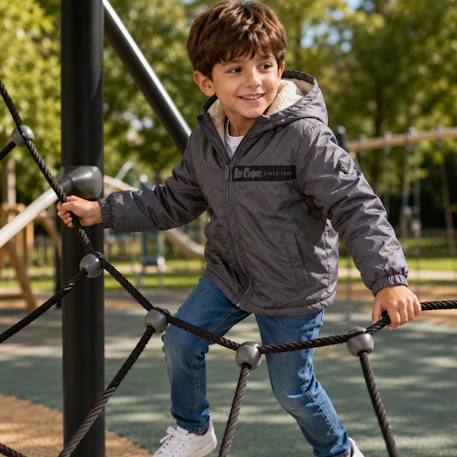 Parka enfant Gris+Kaki+Marine+Noir 2 - vertbaudet enfant 