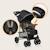 Poussette tout-terrain emma 6-36 mois avec sac et pliage rapide Coral pink+Green emerald+Grey dove+Pink scandi+Stone 26 - vertbaudet enfant 