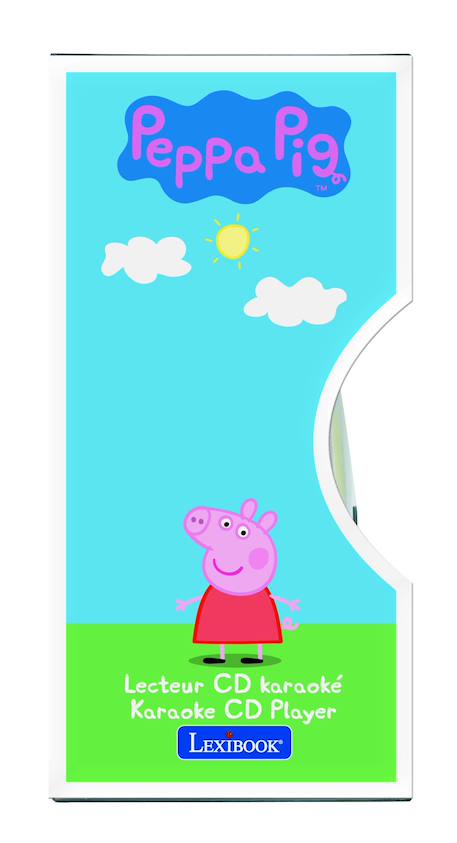 Lecteur cd portable avec 2 microphones peppa pig BLEU 6 - vertbaudet enfant 