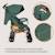 Poussette canne compacte irma 6-36 mois avec moustiquaire et amortisseurs avant Black onyx+Green emerald+Grey/dark grey 10 - vertbaudet enfant 