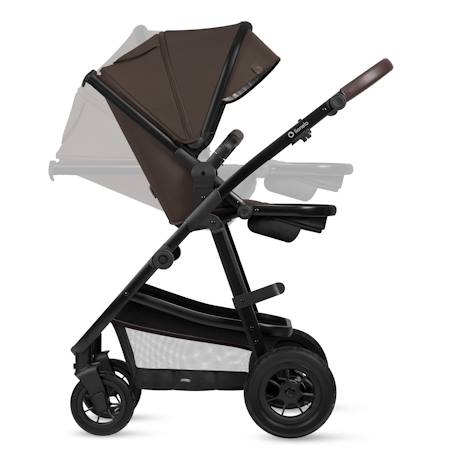 Poussette 3en1 amber jusqu’à 22 kg avec nacelle, siège-auto, sac et accessoires Beige sand+Black onyx+Black silver+Brown chocolate+Green forest+Grey graphite 21 - vertbaudet enfant 