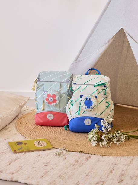Sac à dos outdoor Happy Trail bleu+rose 20 - vertbaudet enfant 