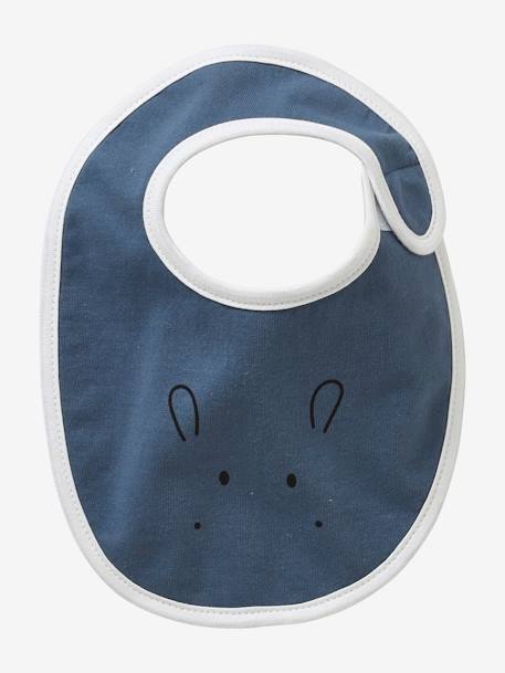 Lot 5 bavoirs naissance animaux motif animaux 3 - vertbaudet enfant 