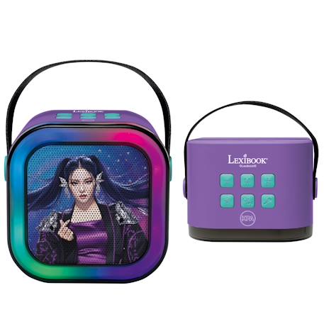 Enceinte karaoké portable k-pop academy avec deux microphones sans fil Violet 2 - vertbaudet enfant 