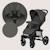 Poussette tout-terrain annet plus avec grandes roues, amortisseurs et accessoires Beige sand+Black carbon+Brown chocolate+Green forest+Stone caramel 28 - vertbaudet enfant 