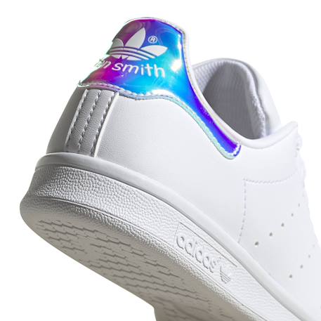 Baskets enfant en cuir Blanc, bleu+Blanc, vert+Noir foncé 3 - vertbaudet enfant 