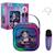 Enceinte karaoké portable k-pop academy avec deux microphones sans fil Violet 1 - vertbaudet enfant 
