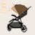 Poussette tout-terrain emma one 6-48 mois avec grandes roues et pliage rapide Beige sand+Green forest+Grey stone 17 - vertbaudet enfant 