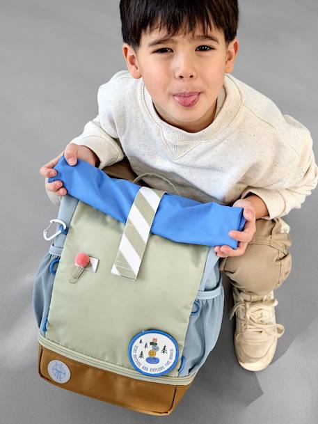 Sac à dos rolltop Sunny bleu+rose 7 - vertbaudet enfant 