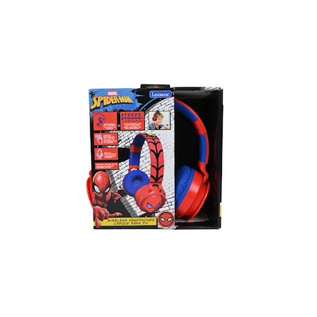 Casque bluetooth spiderman avec effets lumineux et limitation de son 85db ROUGE 4 - vertbaudet enfant 