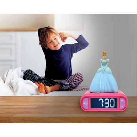 Réveil avec veilleuse disney princesses cendrillon 3d BLEU 6 - vertbaudet enfant 