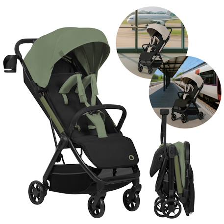 Poussette ultra-compacte julie air légère et pliable, compatible avion Beige sand+Black onyx+Green sage+Grey stone 12 - vertbaudet enfant 