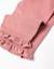 Pantalon à jambe large en sergé avec volants Rose 4 - vertbaudet enfant 