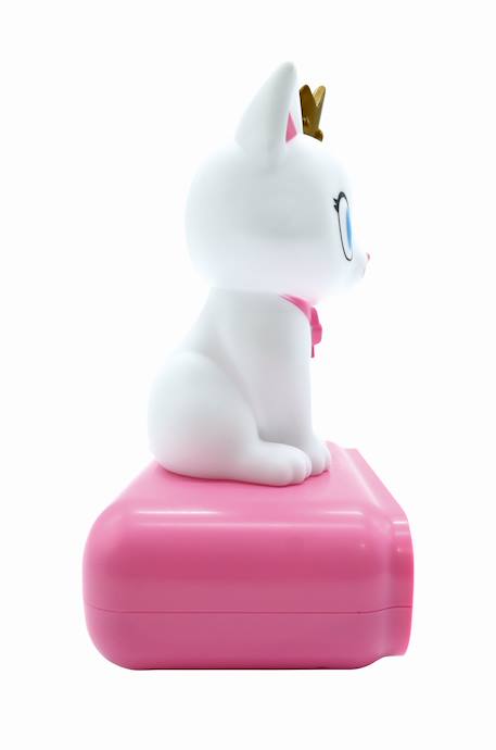 Réveil avec veilleuse lumineuse chat en 3d ROSE 5 - vertbaudet enfant 