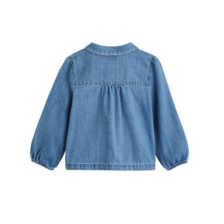 Blouse enfant en jean cléo Bleu 3 - vertbaudet enfant 
