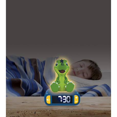 Réveil avec veilleuse dinosaure en 3d VERT 6 - vertbaudet enfant 