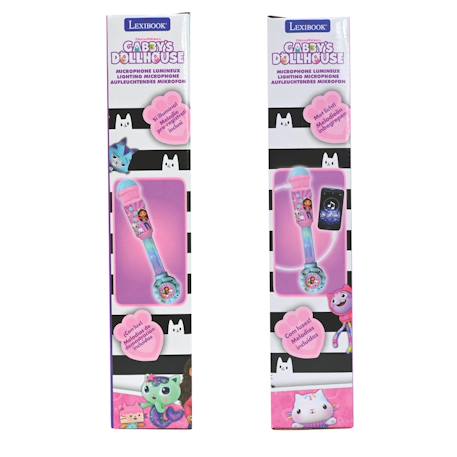 Microphone gabby et la maison magique avec tube lumineux et enceinte ROSE 6 - vertbaudet enfant 