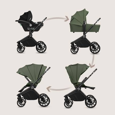 Poussette trio mika plus jusqu’à 4 ans avec nacelle, siège-auto et accessoires Beige sand+Black onyx+Green olive+Grey stone+Mocha mousse 14 - vertbaudet enfant 