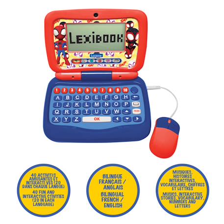 Mon premier ordinateur éducatif bilingue spidey (en/fr) ROUGE 3 - vertbaudet enfant 