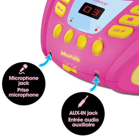 Lecteur cd bluetooth minnie ROSE 5 - vertbaudet enfant 