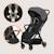 Poussette ultra-compacte julie air légère et pliable, compatible avion Grey stone 6 - vertbaudet enfant 
